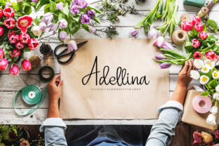 Adellina: A Stylish Script Font for Handmade Products