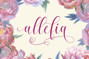 Allefia Script: A Modern Calligraphy Font for Editorial Design