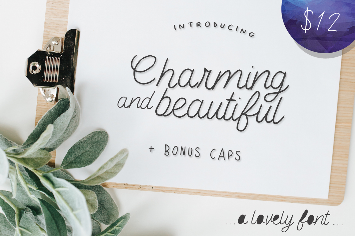 Charming Beautiful Font Review for Handmade Product Makers