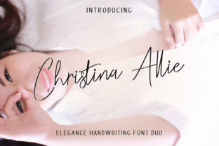 Christina Allie: A Handwritten Font Duo for Polished Branding