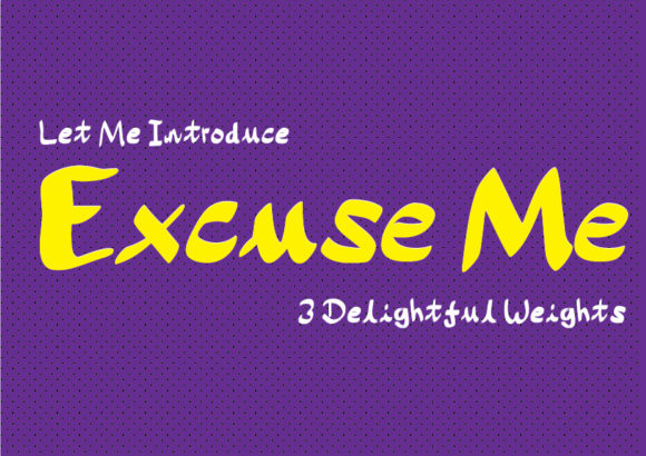 Excuse Me: A Handmade Script Font for Editorial Design Projects