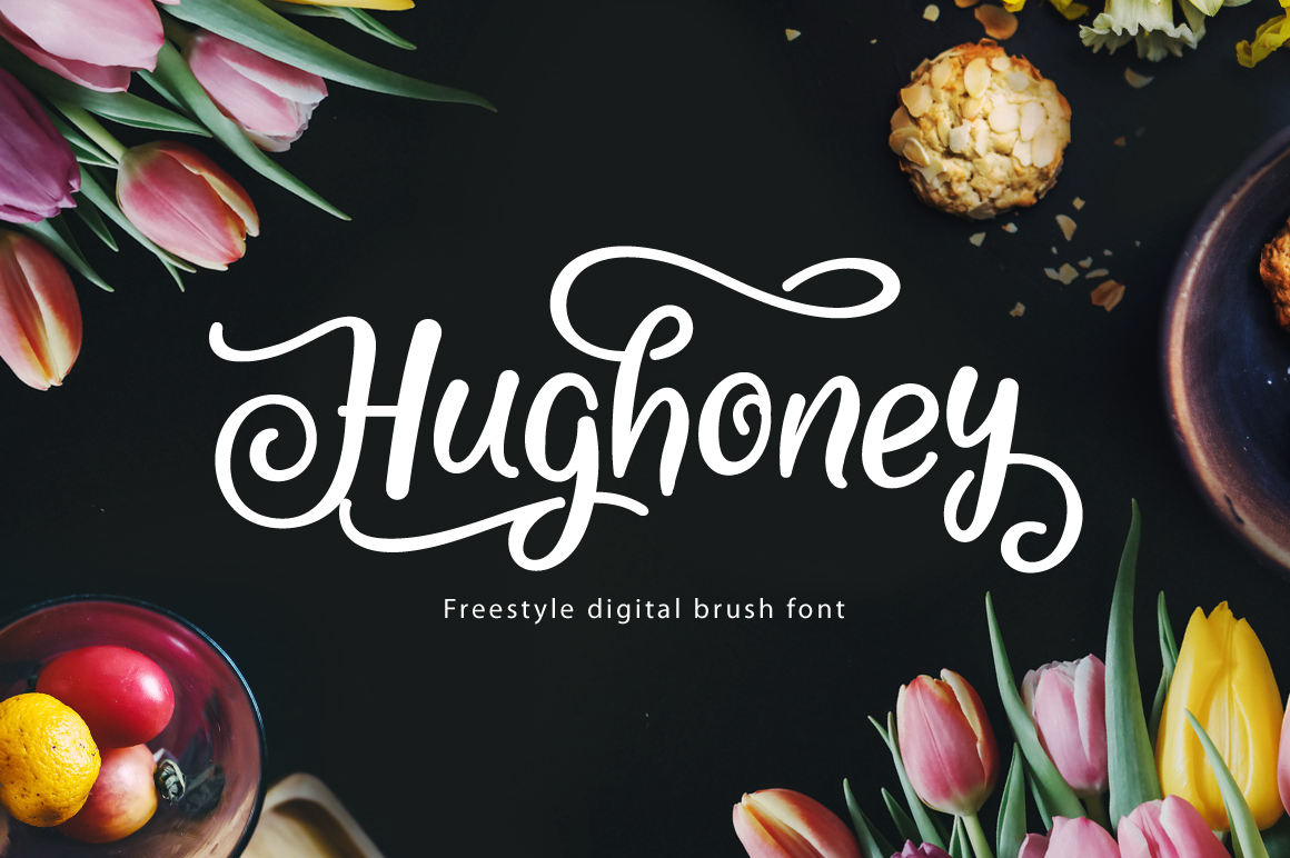 Hughoney: A Graceful Script Font for Editorial Design