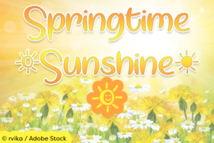 Make Your Brand Shine with Springtime Sunshine Font