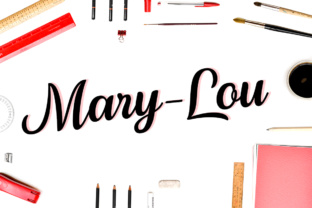 Mary-Lou: A Script Font That Makes Campaign Visuals Instantly Recognizable