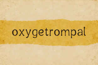 Oxygetrompal Font: A Textured Handwritten Sans Serif for Branding Work
