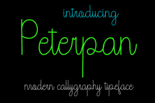 Peterpan Font: A Handwritten Display Typeface for Web