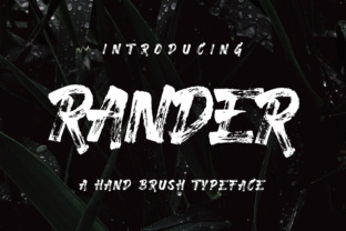 Rander: A Brush Typeface for Thoughtful Editorial Design