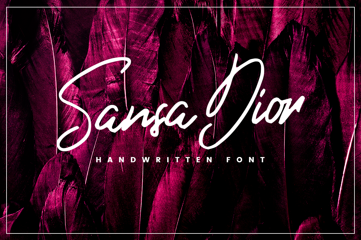Sansa Dior: A Handwritten Script Font for Crafters and Makers