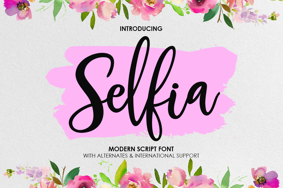 Selfia: A Modern Script Font for Small Business Branding That Works