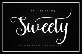 Sweety Font: A Modern Script for Handmade Product Design