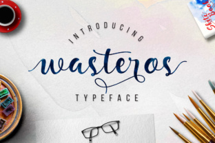 Wasteros: A Hand-Brush Script Font That Brings Digital Layouts to Life
